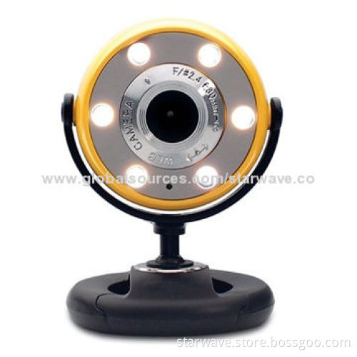 USB Webcam PC Camera, Built-in Microphone and High-speed USB 2.0 Interface